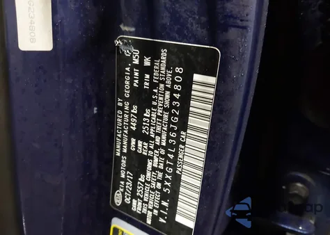 2018 Kia Optima Lx z USA, uszkodzony, nr VIN 5XXGT4L36JG234808